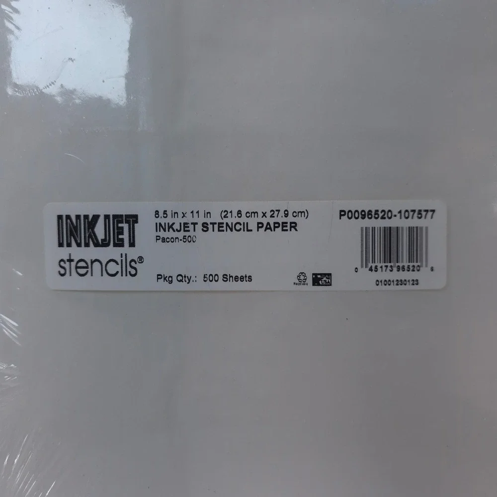 Inkjet Stencils Pacon-500 Inkjet Stencil Paper 8.5x11 500 Sheets P0096520-107577
